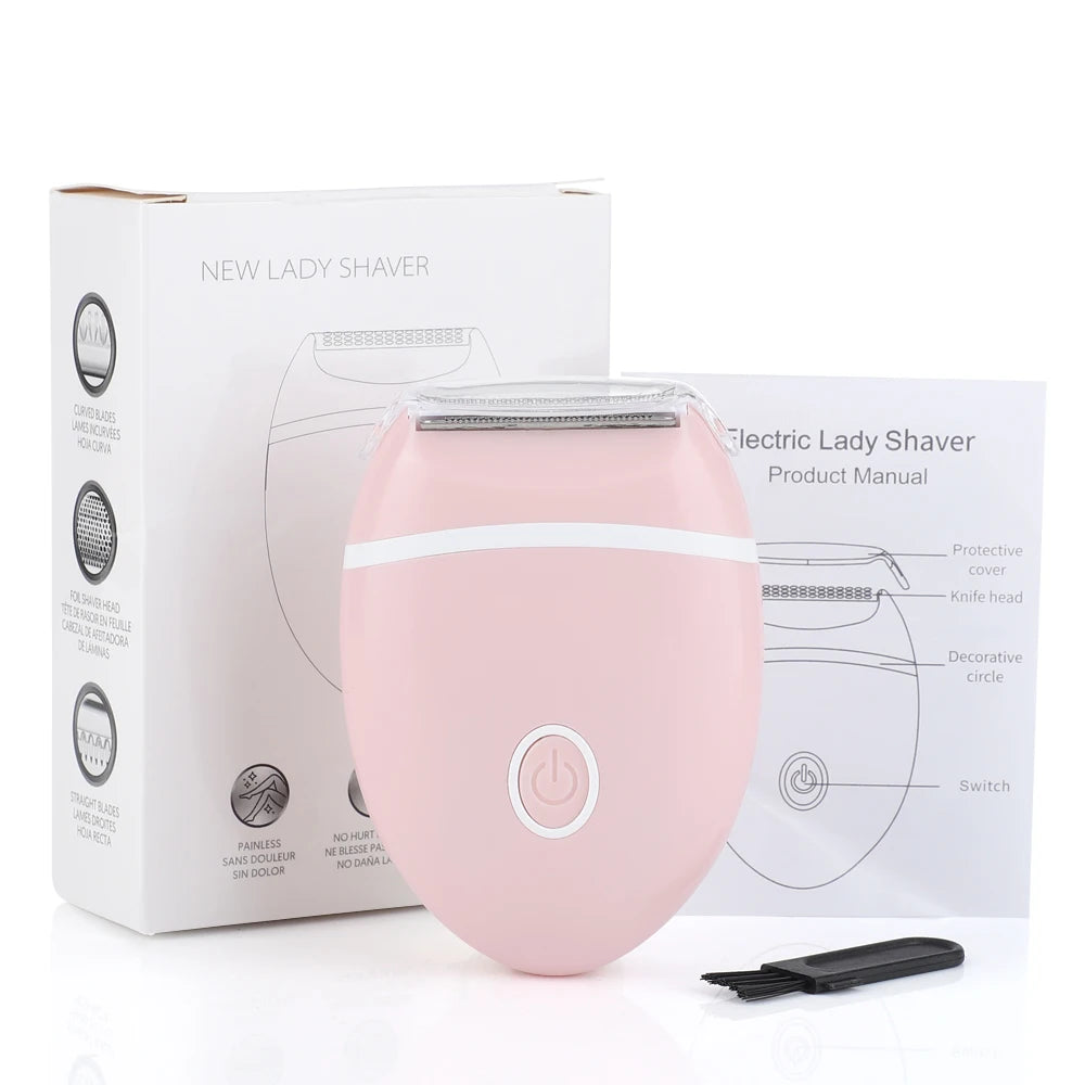 Portable Electric Hair Removal Epilator – Painless Face & Body Trimmer