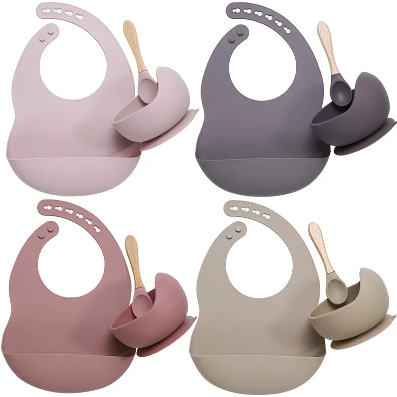 BPA Free Silicone Baby Feeding Set