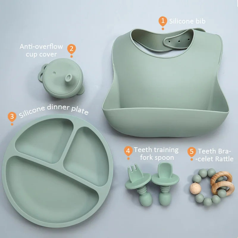 Roll Up Travel Baby Bib Set