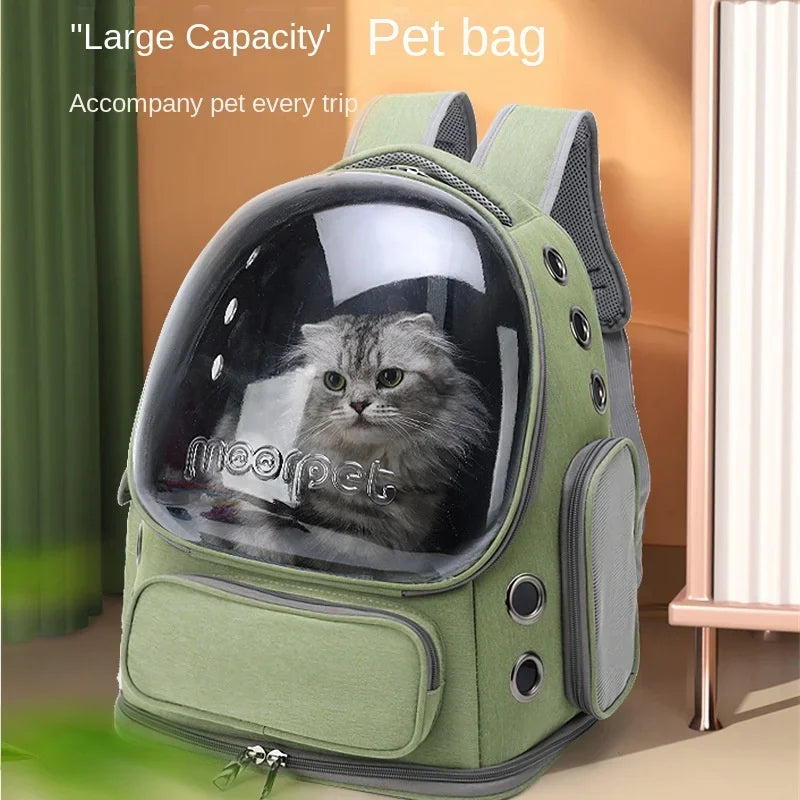 Transparent Pet Travel Backpack