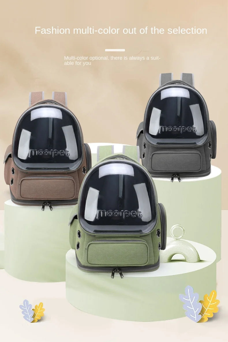 Transparent Pet Travel Backpack