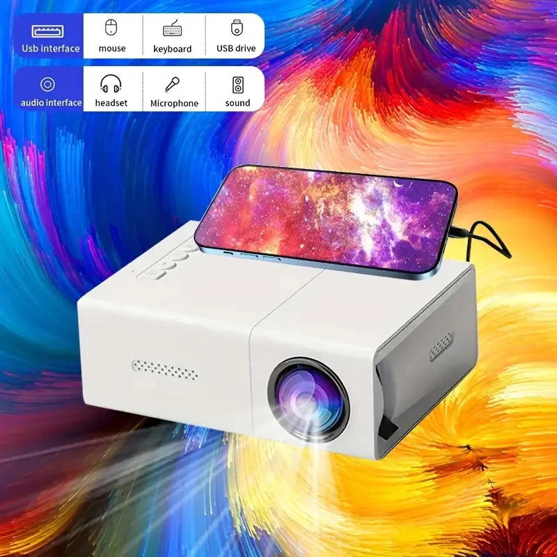 M100 HD Mini Projector - Home Theater & Outdoor Camp