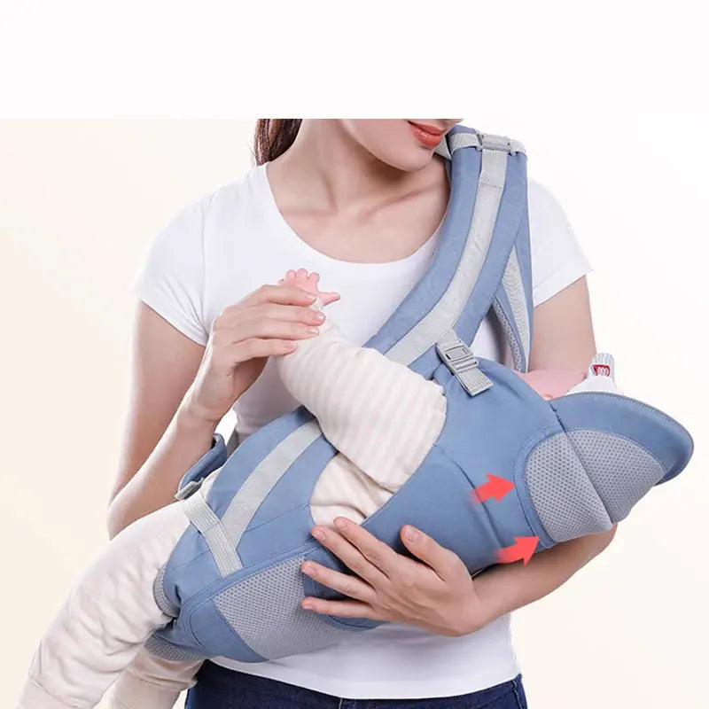 Ergonomic Baby Carrier with Waist Stool – Multi-Use Kangaroo Sling