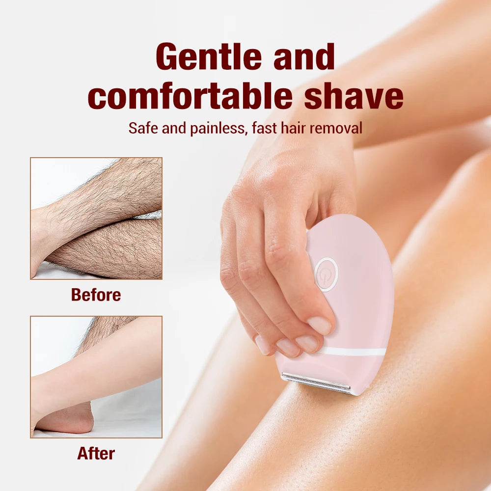 Portable Electric Hair Removal Epilator – Painless Face & Body Trimmer