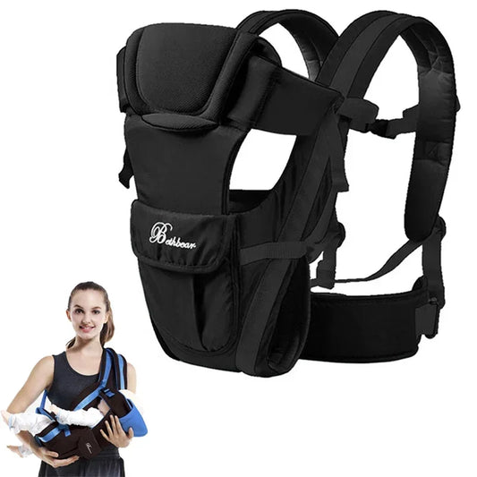 Beth Bear Breathable Baby Carrier Backpack – 4-in-1 Front-Facing Kangaroo Sling