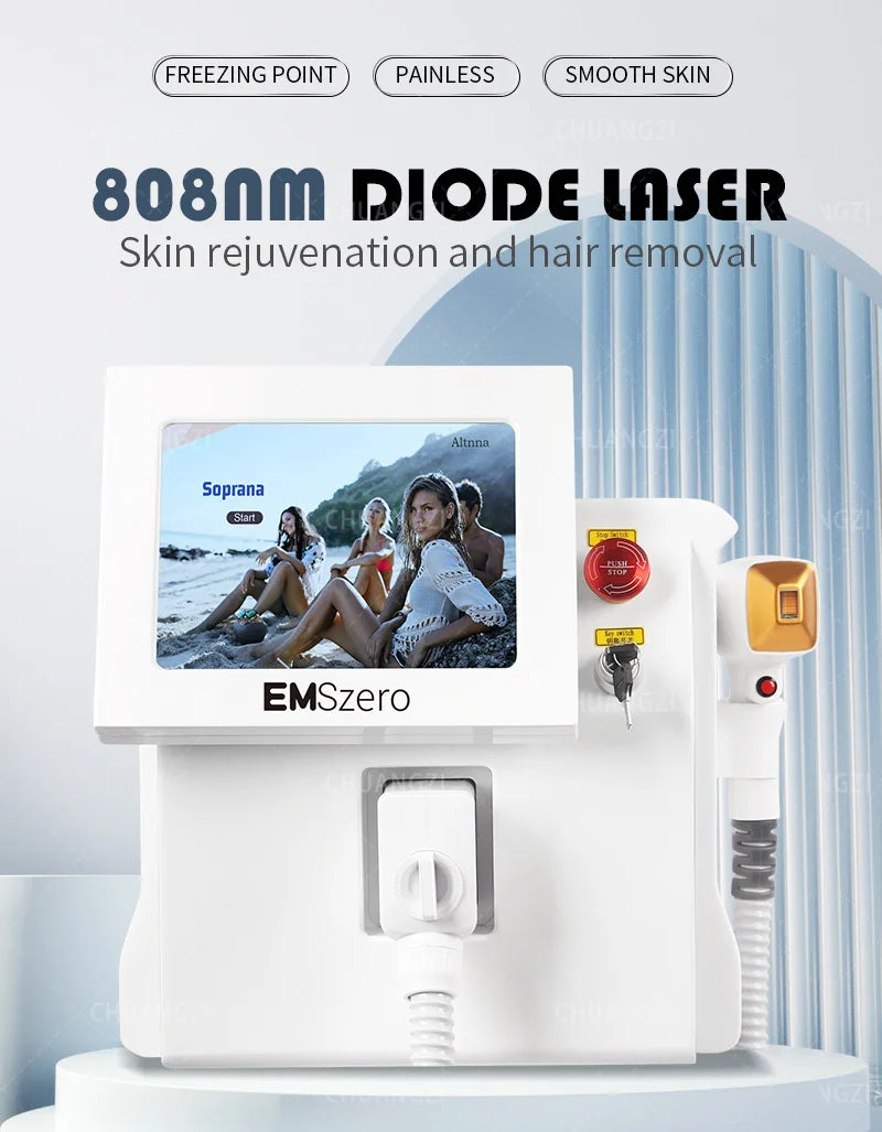 Portable Diode Hair Removal Machine – Freezing Painless Alexandrite Epilator