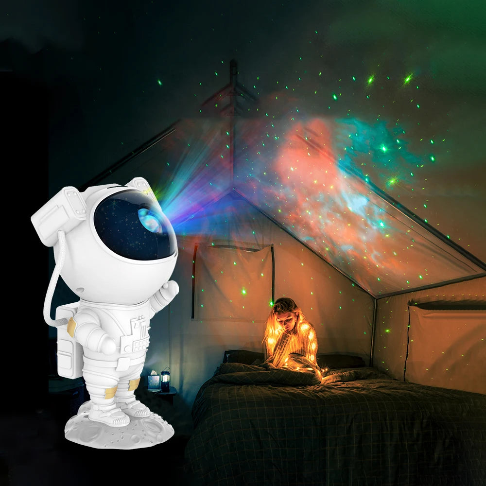 Kids Star Projector Night Light with Remote Control 360 Adjustable Design Astronaut Nebula Galaxy Lighting