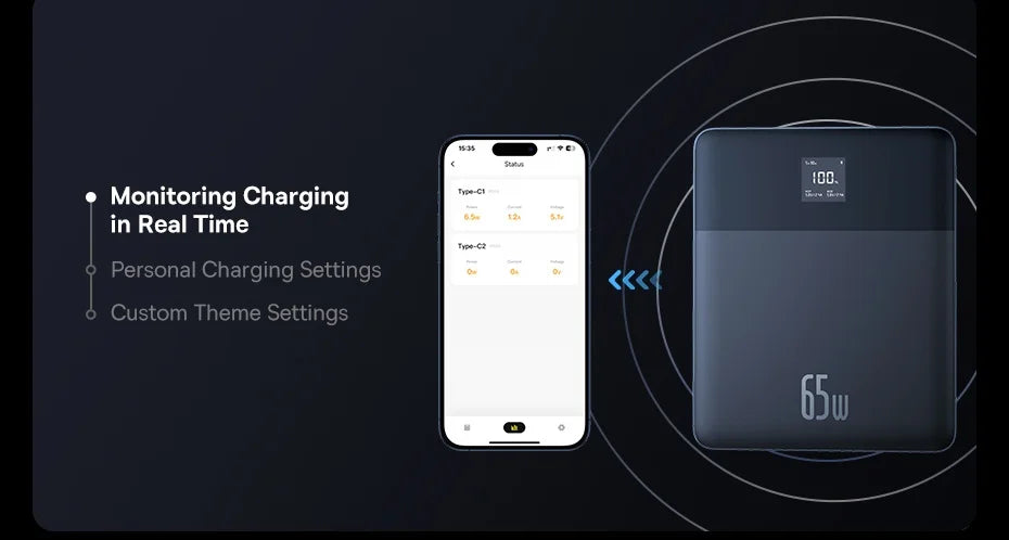 Baseus Blade 65W 12000mAh Power Bank - PD Fast Charging