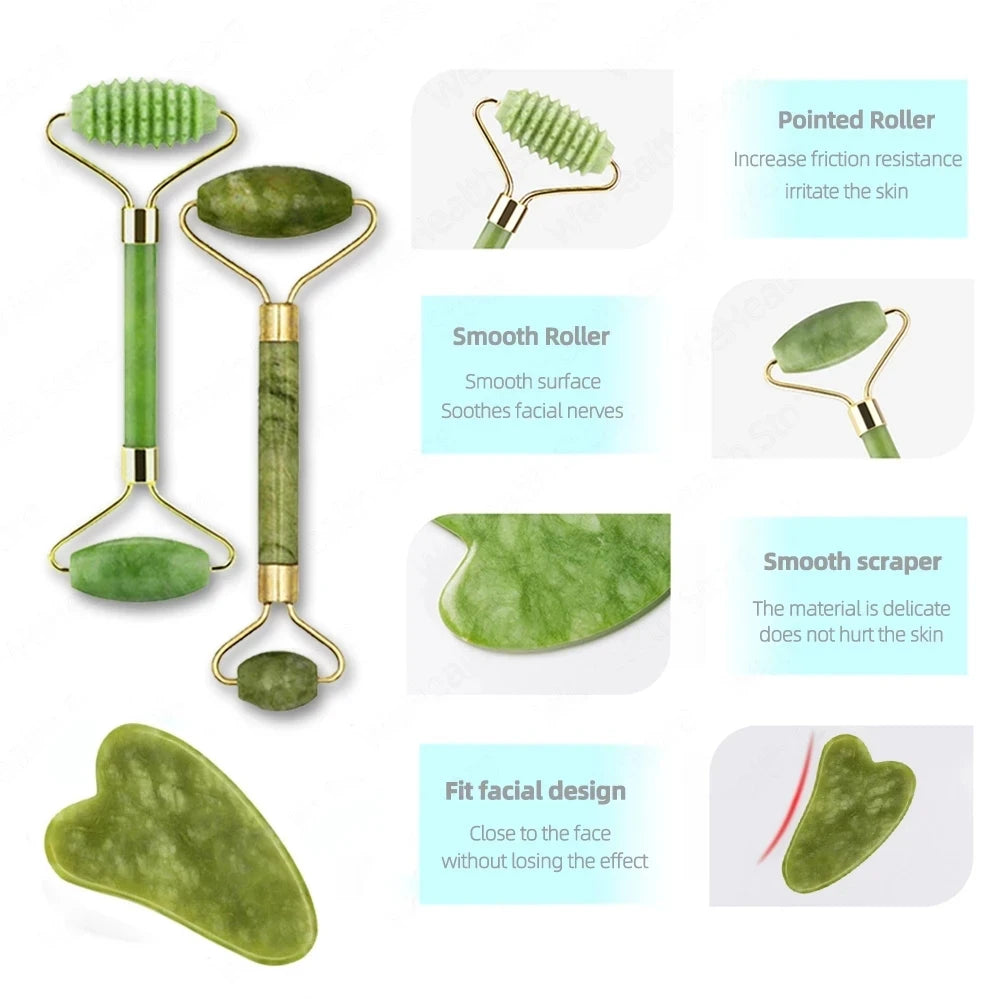 Jade Gua Sha Roller