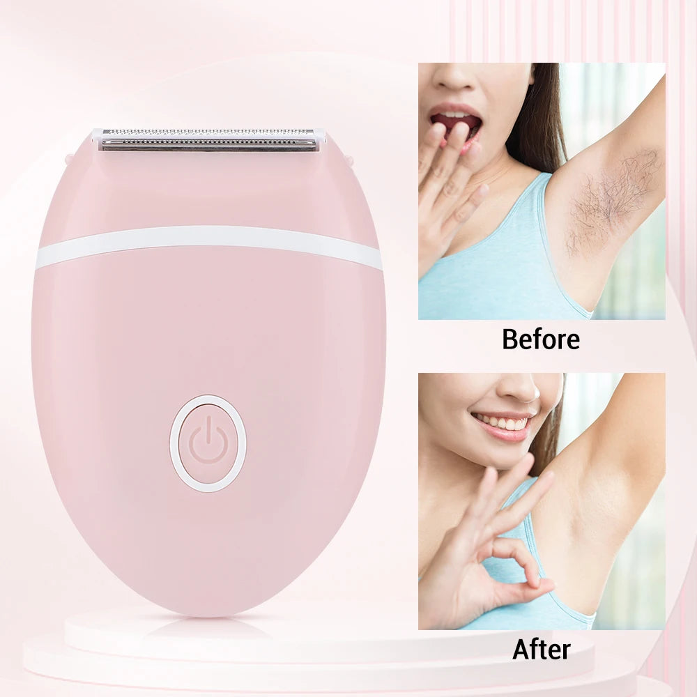 Portable Electric Hair Removal Epilator – Painless Face & Body Trimmer