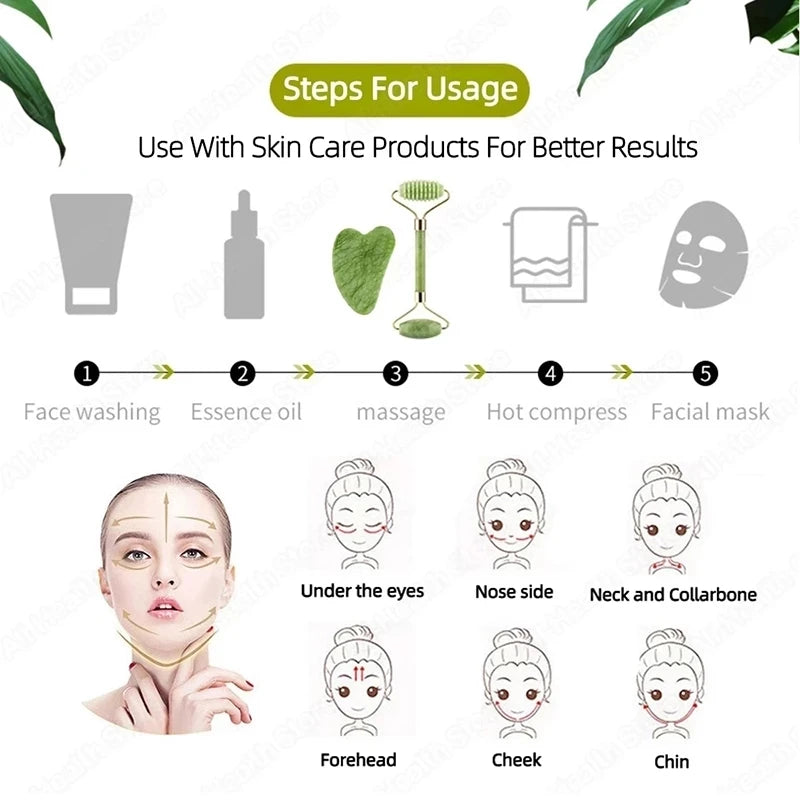 Jade Gua Sha Roller