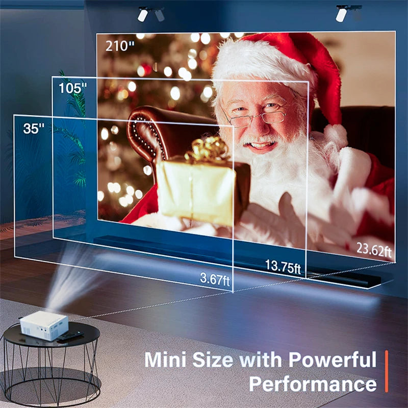 M100 HD Mini Projector - Home Theater & Outdoor Camp