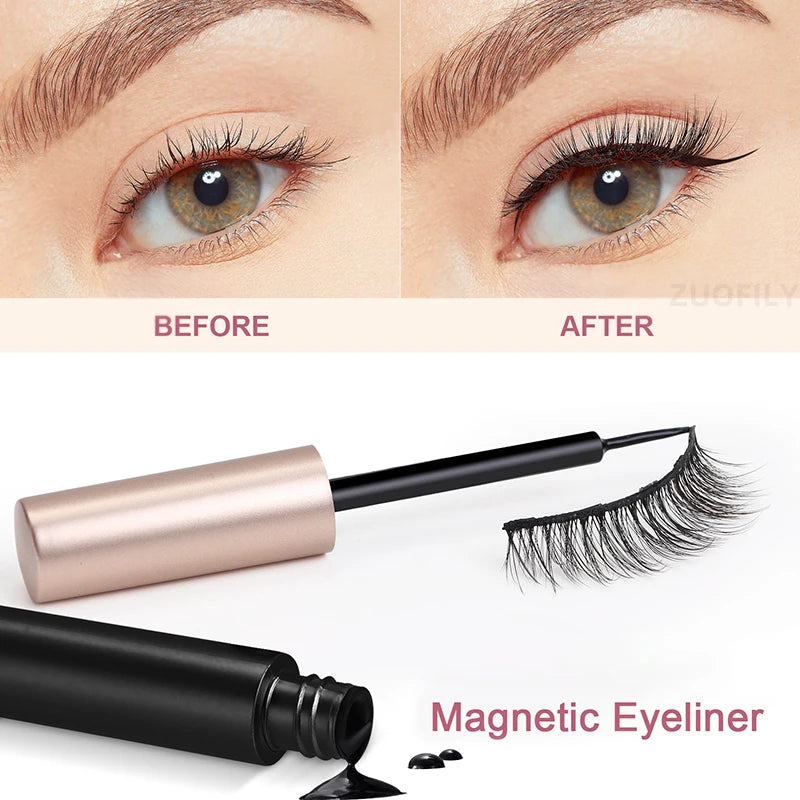 Black Magnetic Eyeliner – Self-Adhesive Liquid Eye Makeup