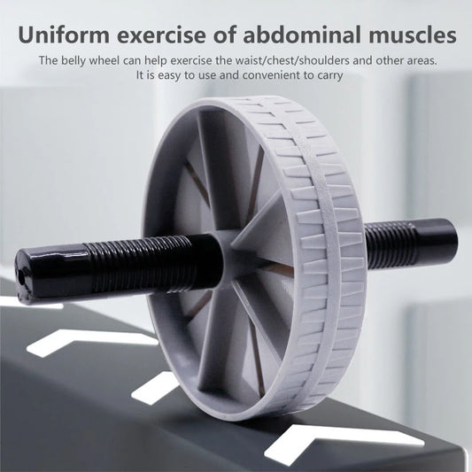 1Pc Abdominal Wheel Strong Load Bearing Non-slip Roller Strengthen Muscle Exercise Equipment Fitness Training Home Use Silent