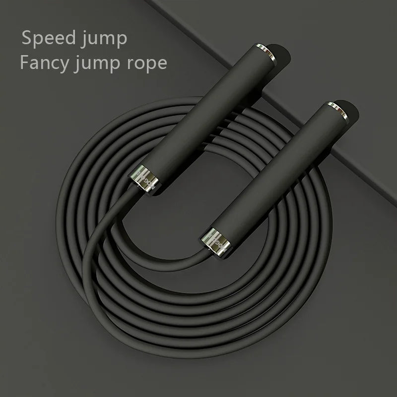 Adjustable Boxing Jump Rope for Adults - Dual Ball Bearing Design for Weight Loss & Beginner Fitness Training