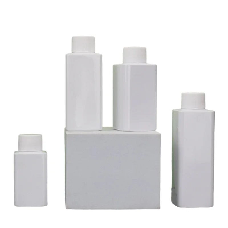 Refillable White PET Bottle Set