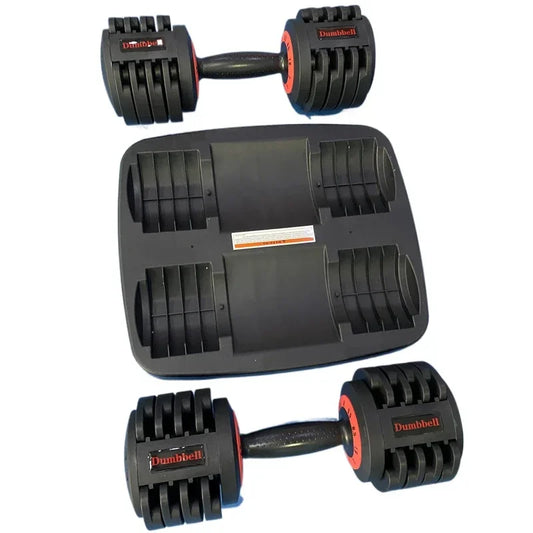 Pair Dumbbell for Men and Women Multiweight Options Dumbbell with Anti-Slip Handle Fast Adjust Weight for Home Gym Body Workout