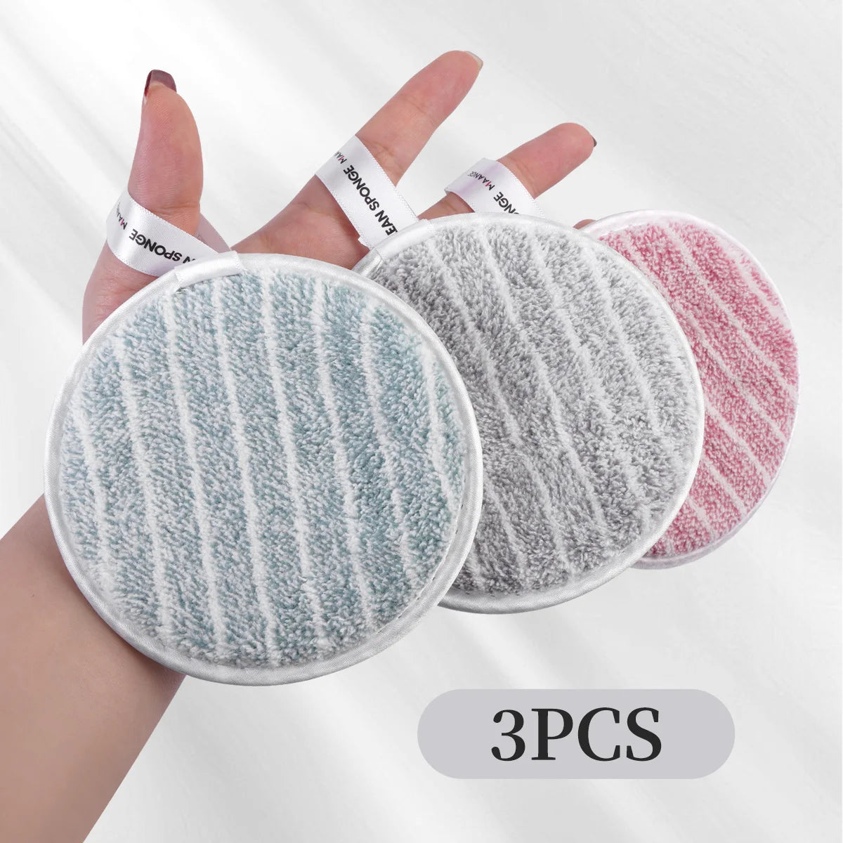 MAANGE Reusable Makeup Remover Pads – 3PCS Soft Cotton Cleaning Tools