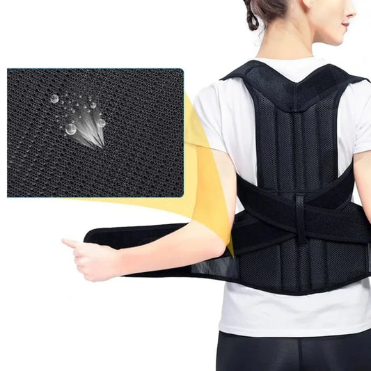 Adjustable Posture Corrector for Men and Women - Shoulder Brace for Back Straightening, Supports Middle and Upper Spine