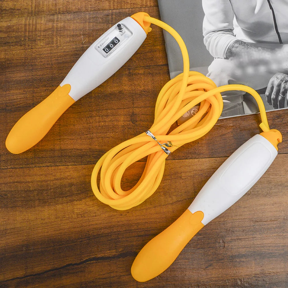 Adjustable Jump Rope with Counter - Fast Speed Skipping Rope for Fitness and Calorie Tracking