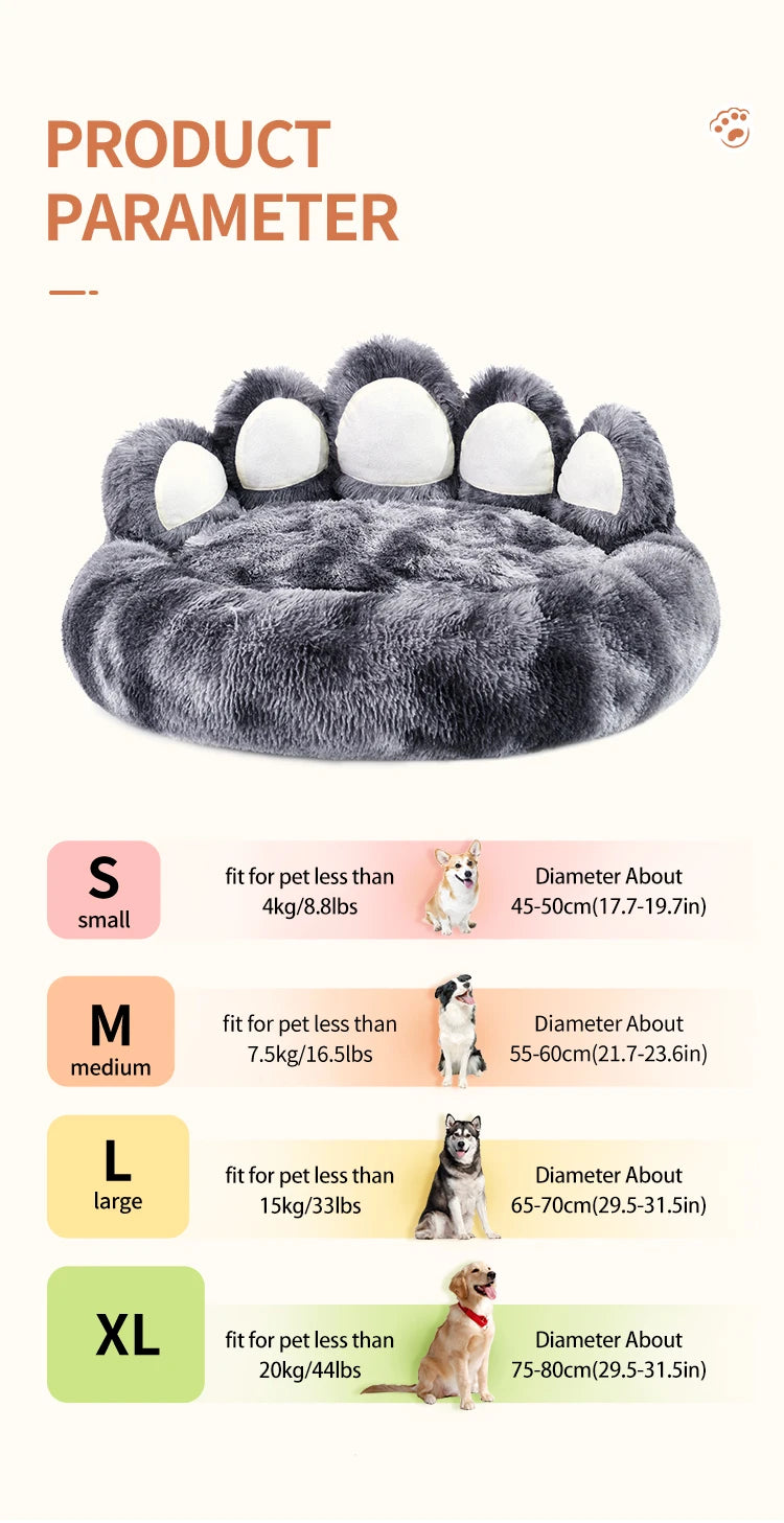 Cozy Paw Pet Bed – Fluffy