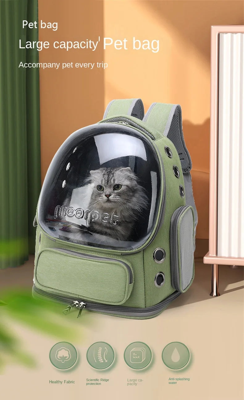 Transparent Pet Travel Backpack