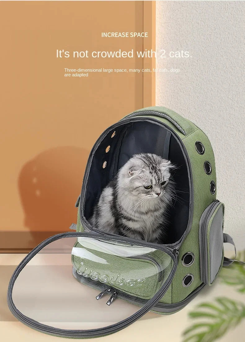 Transparent Pet Travel Backpack