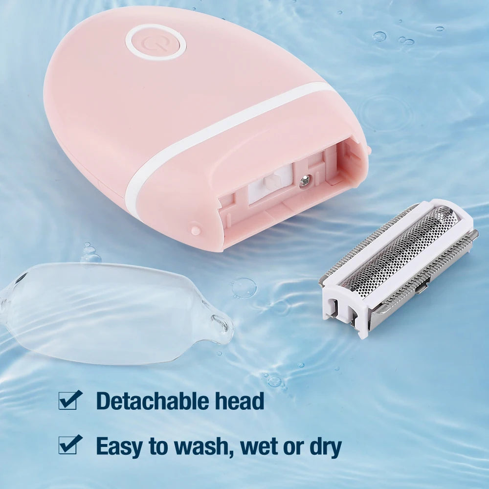 Portable Electric Hair Removal Epilator – Painless Face & Body Trimmer