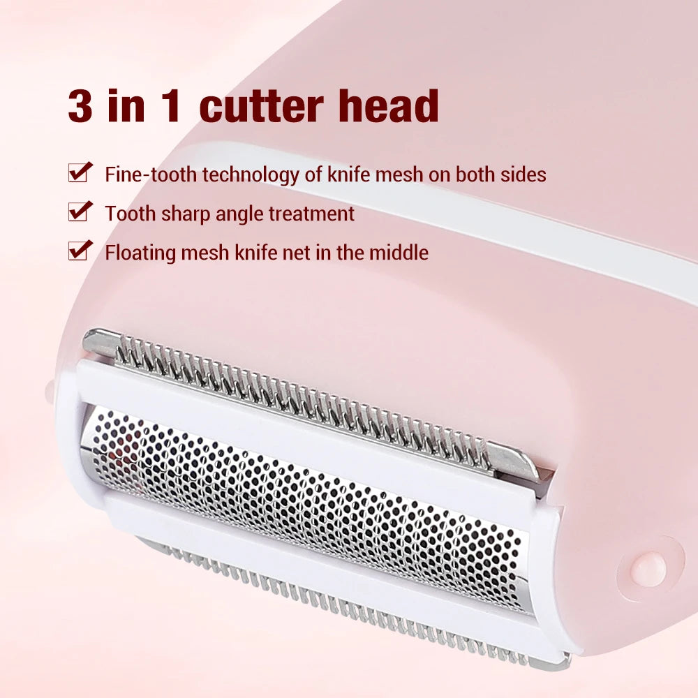 Portable Electric Hair Removal Epilator – Painless Face & Body Trimmer