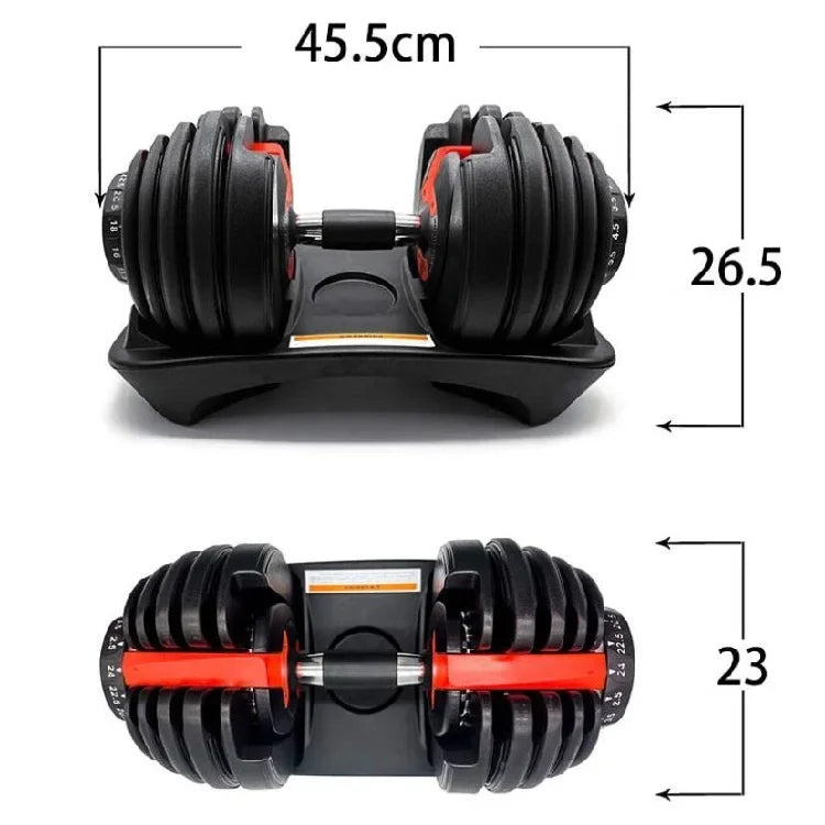 Free Weight 5lb-52.5lb Barbell Dumbbell Set Home GYM Fitness Training Equipment Fast Adjustable Dumbbell